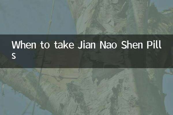 Jian Nao Shen Pills をいつ服用するか