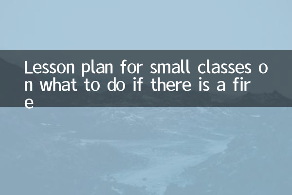 План урока для маленьких классов о том, что делать, если случился пожар