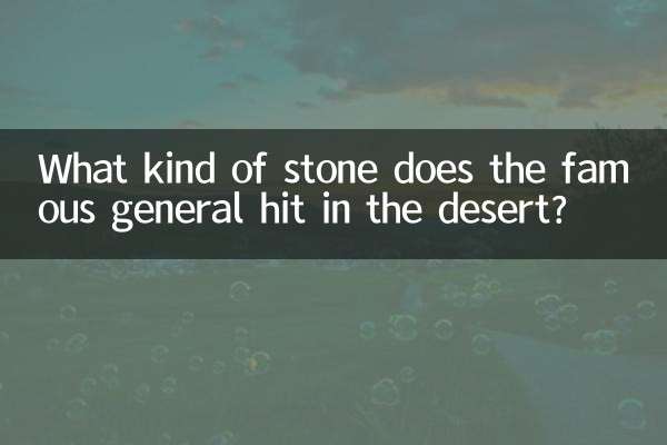 Какой камень ударил в пустыне знаменитый генерал?