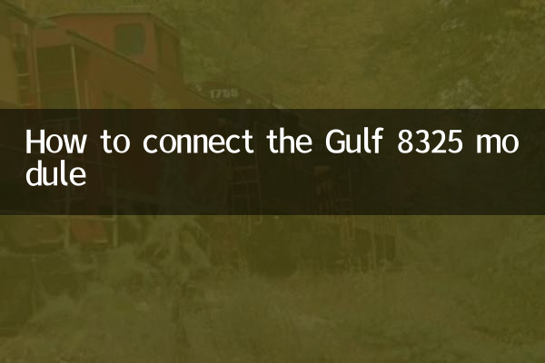 Gulf 8325 モジュールの接続方法