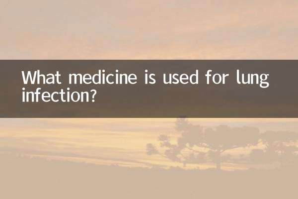 肺部感染用什麼藥