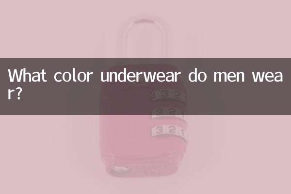 Qual é a cor da roupa íntima que os homens usam?