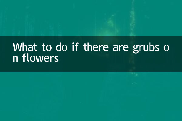 꽃에 벌레가 생기면 어떻게 해야 할까요?