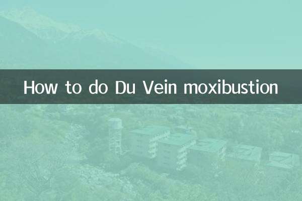 Wie führt man eine Du-Vein-Moxibustion durch?