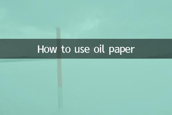 Como usar papel oleado