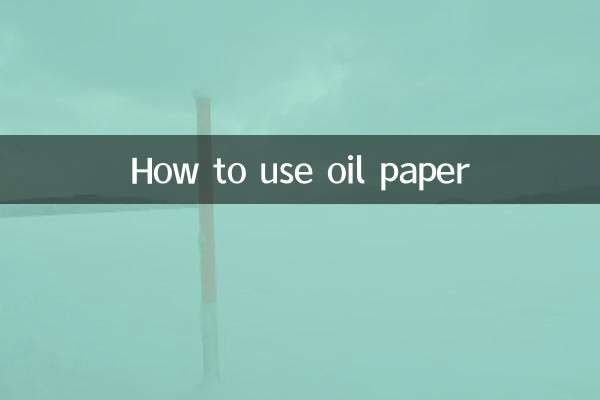 Como usar papel oleado