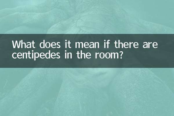 Qu'est-ce que cela signifie s'il y a des mille-pattes dans la pièce ?