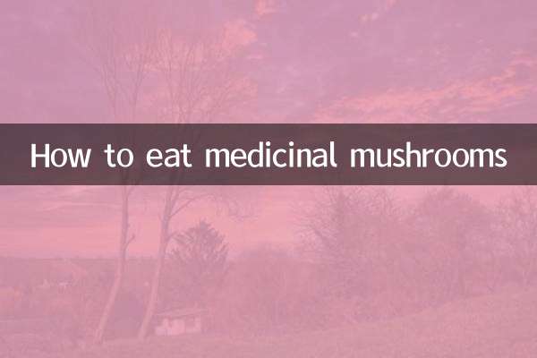 Cómo comer hongos medicinales
