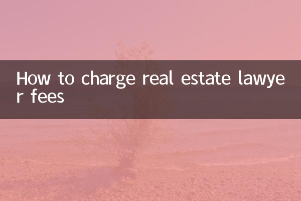 How to charge real estate lawyer fees