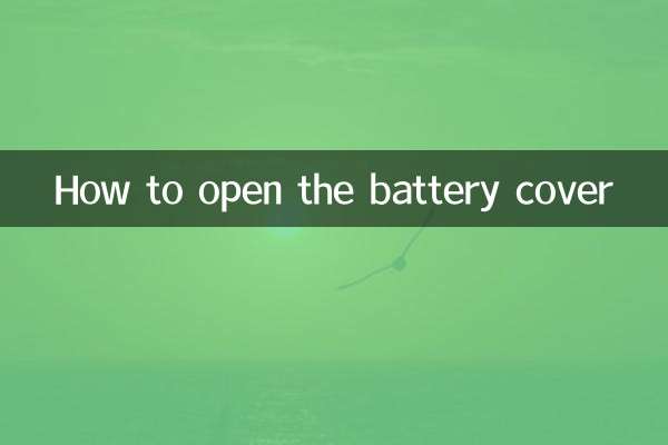 So öffnen Sie die Batterieabdeckung
