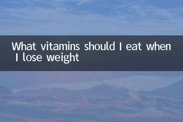 Quali vitamine dovrei mangiare quando perdo peso