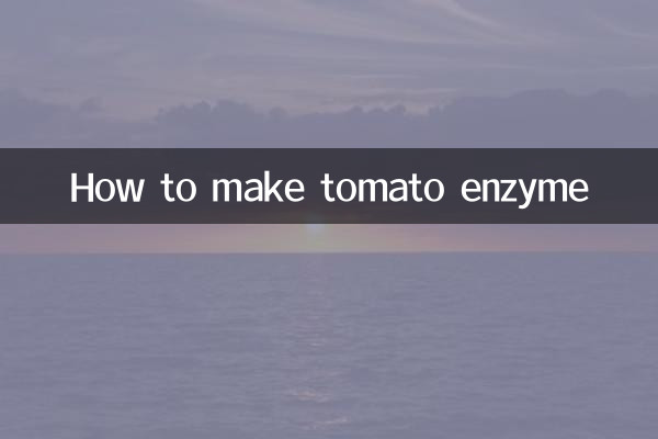 Come preparare l'enzima del pomodoro