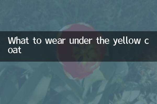 Que porter sous le manteau jaune