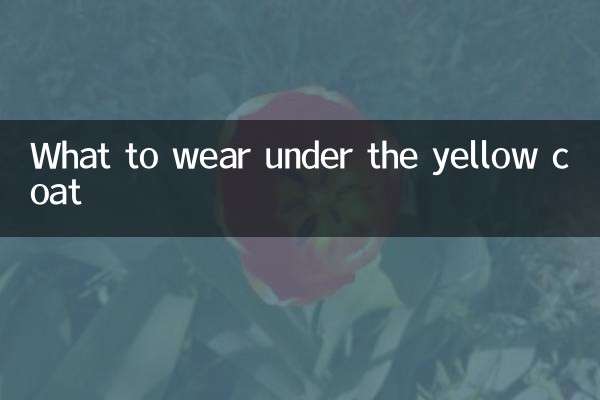 Que porter sous le manteau jaune
