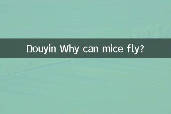 Доуинь: Почему мыши умеют летать?
