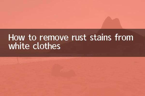 How to remove rust stains from white clothes