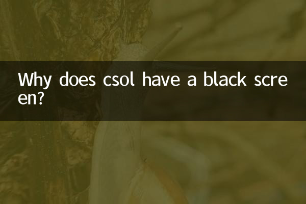 CSOL میں بلیک اسکرین کیوں ہے؟