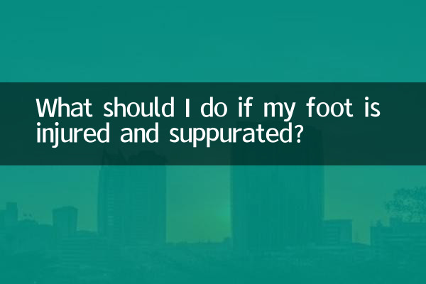 اگر پایم زخمی و چرکی شد چه کار کنم؟