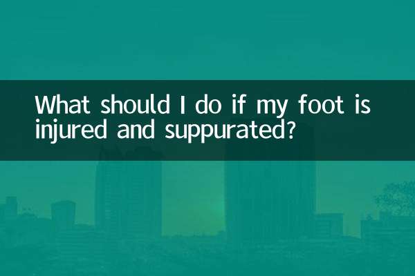 Cosa devo fare se il mio piede è ferito e suppurato?