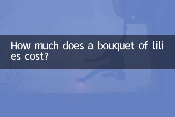 ¿Cuánto cuesta un ramo de lirios?