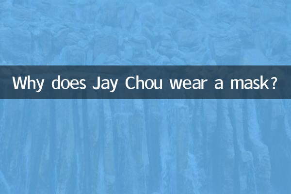 জে চৌ মুখোশ পরেন কেন?