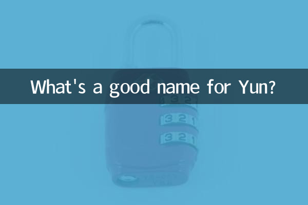 ¿Cuál es un buen nombre para Yun?