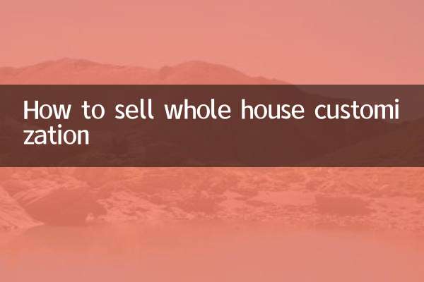 Come vendere la personalizzazione dell'intera casa