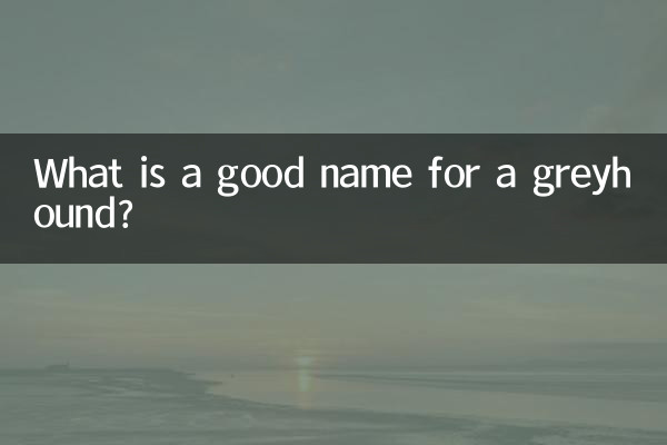 Qual è un buon nome per un levriero?