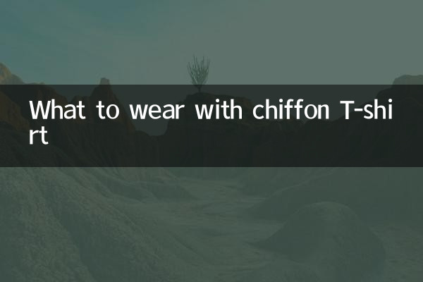 シフォンTシャツと合わせるもの