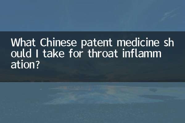 Какое китайское патентованное лекарство следует принимать при воспалении горла?