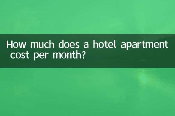 একটি হোটেল অ্যাপার্টমেন্ট প্রতি মাসে কত খরচ হয়?