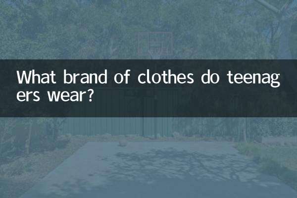 What brand of clothes do teenagers wear?