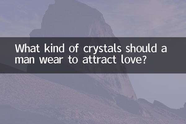 What kind of crystals should a man wear to attract love?