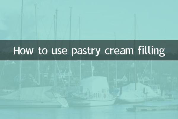 How to use pastry cream filling