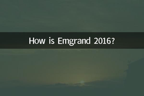 How is Emgrand 2016?