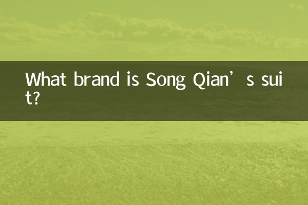 宋銭のスーツはどこのブランドですか?