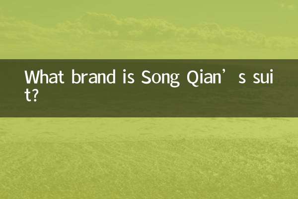 গান কিয়ানের স্যুট কোন ব্র্যান্ডের?