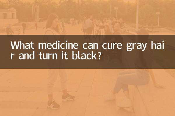 Welches Medikament kann graues Haar heilen und es schwarz machen?