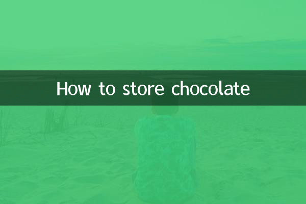 Come conservare il cioccolato