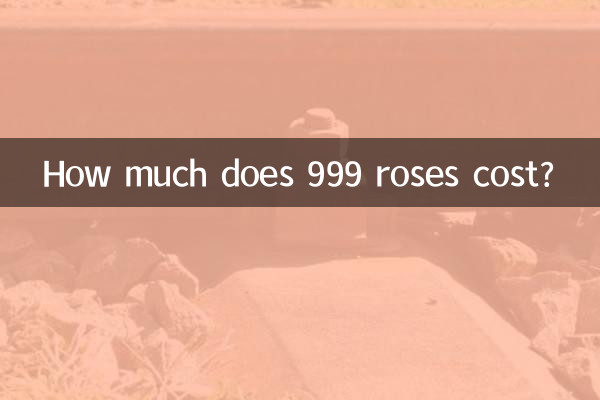 Combien coûte 999 roses ?