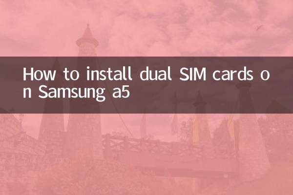Cómo instalar tarjetas SIM duales en Samsung a5