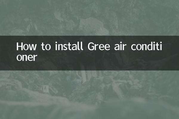 Come installare il condizionatore Gree