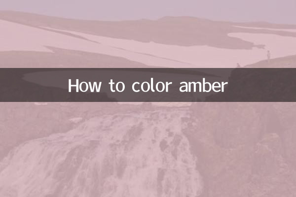 So färben Sie Bernstein