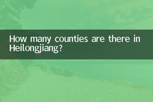 হেইলংজিয়াংয়ে কয়টি কাউন্টি আছে?