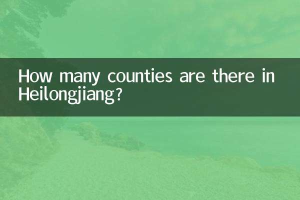 ہیلونگجیانگ میں کتنی کاؤنٹی ہیں؟