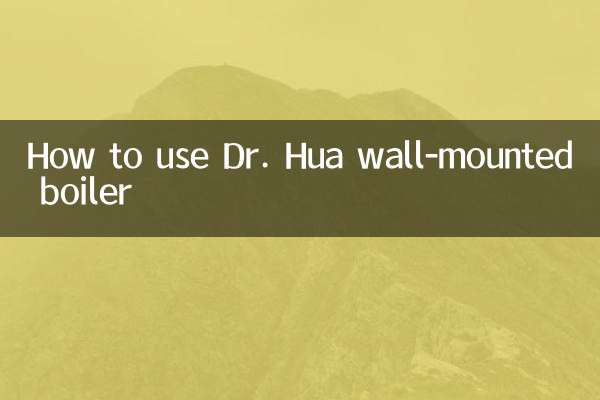ডঃ হুয়া ওয়াল-মাউন্টেড বয়লার কীভাবে ব্যবহার করবেন