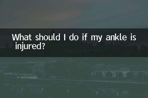 Cosa devo fare se la mia caviglia è ferita?