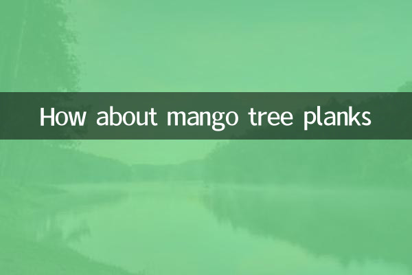 マンゴーの木の板はどうでしょうか