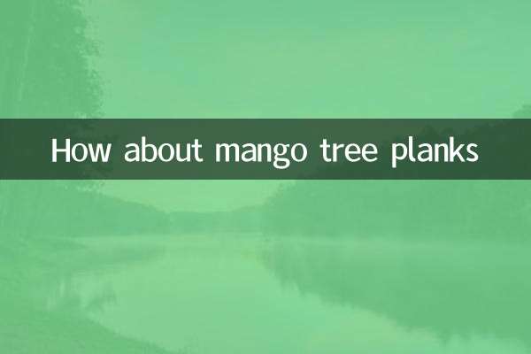 Wie wäre es mit Mangobaumbrettern?