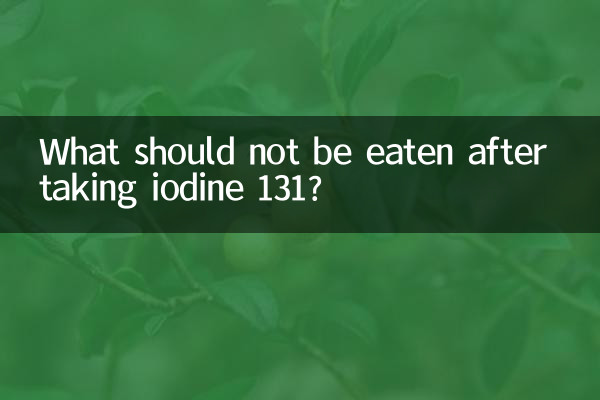O que não deve ser consumido depois de tomar iodo 131?